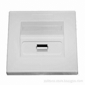 SC fiber-optic faceplate, made of ABS material, single mode